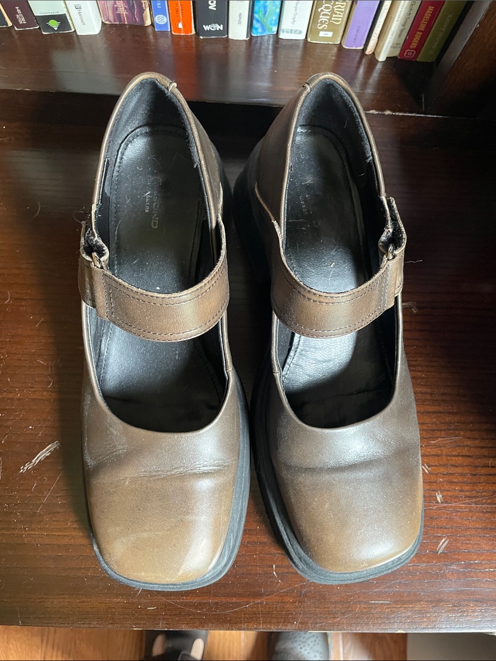 Vagabond Leather Mary Jane platforms